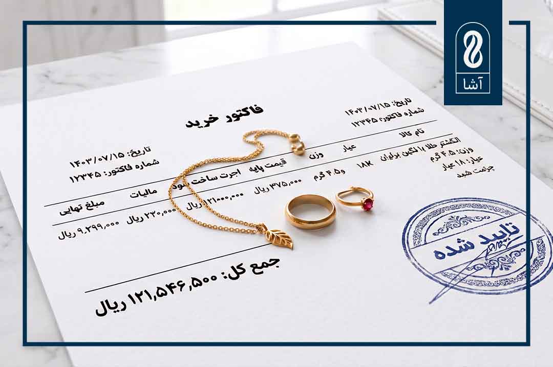 وزن طلا در فاکتور چگونه ثبت می شود؟