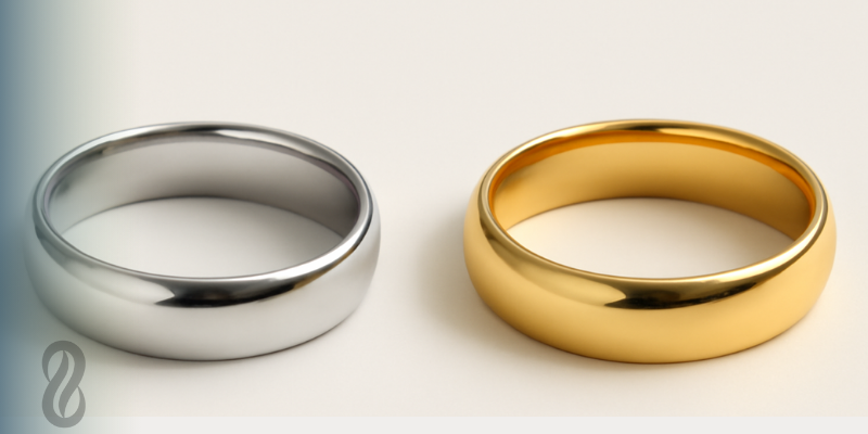 تفاوت طلای سفید و زرد-آشا گالری