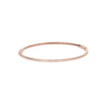 دستبند النگویی طلا رزگلد با نگین میکرو-آشاگالری