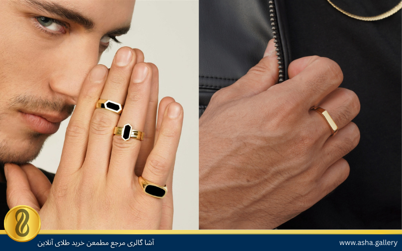 انگشتر طلا مردانه ادیسه