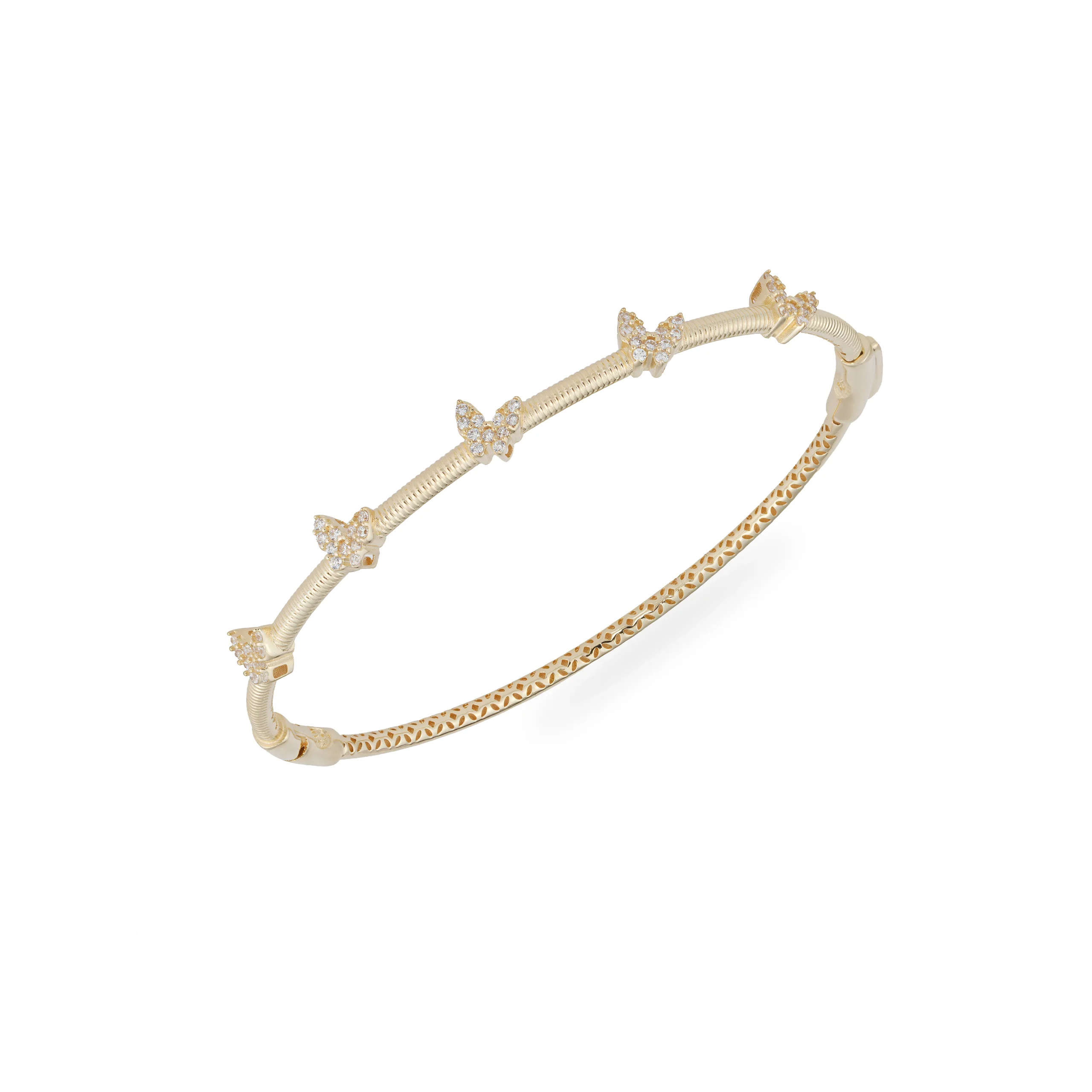 خرید دستبند طلا طرح پاندورا مدل پروانه