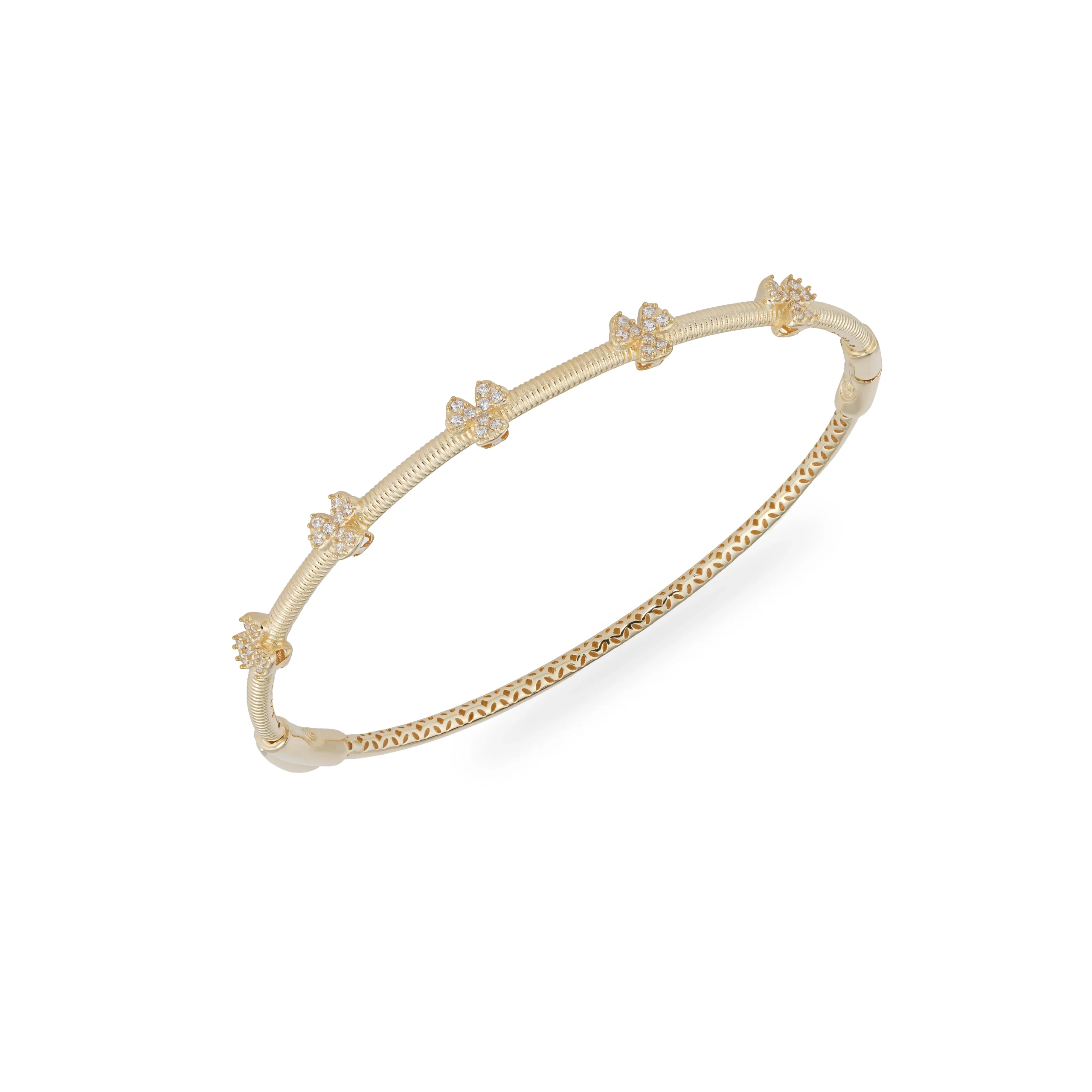 خرید دستبند طلا طرح پنج شبدر