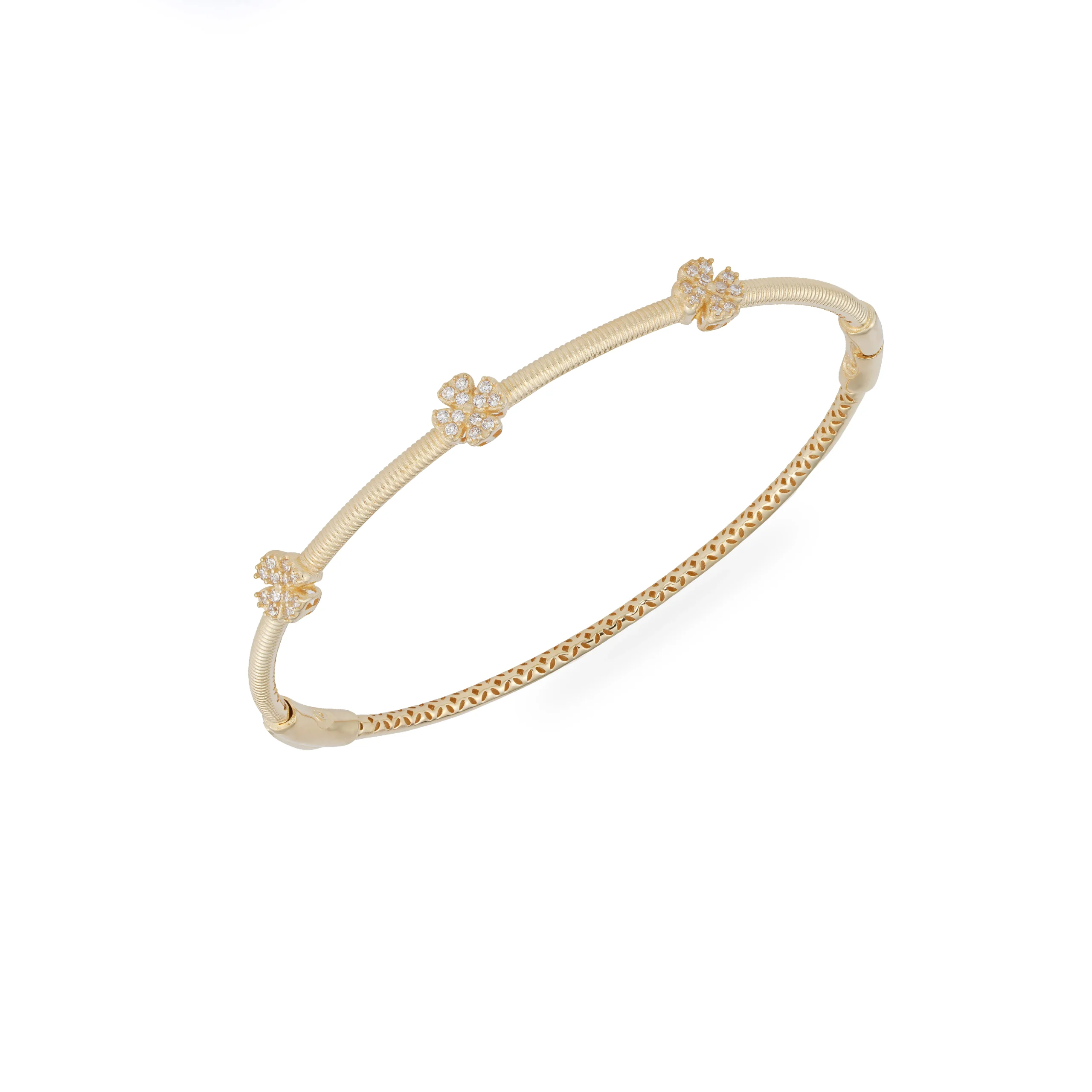 خرید دستبند طلا مدل پاندورا سه_ گل