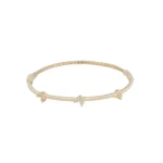 دستبند طلا سه مهره پروانه ای