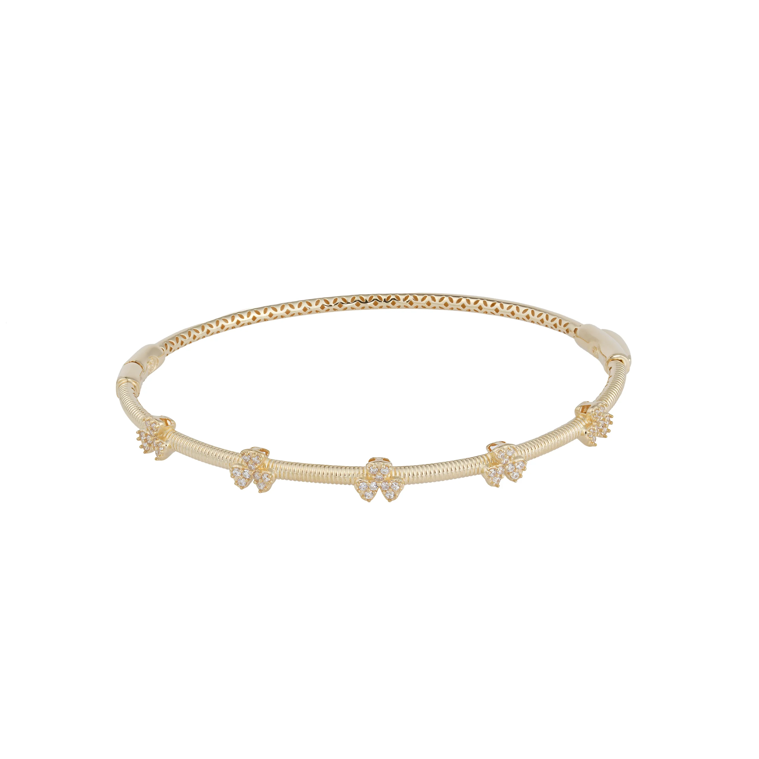 دستبند طلا طرح پنج شبدر